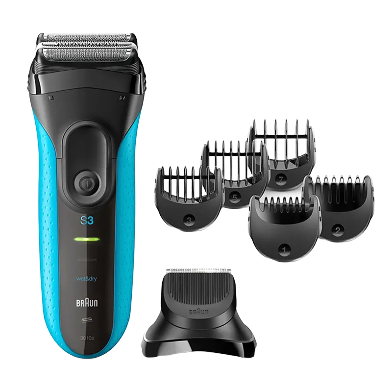 Электробритва мужская Braun 3010 BT WD, Синий