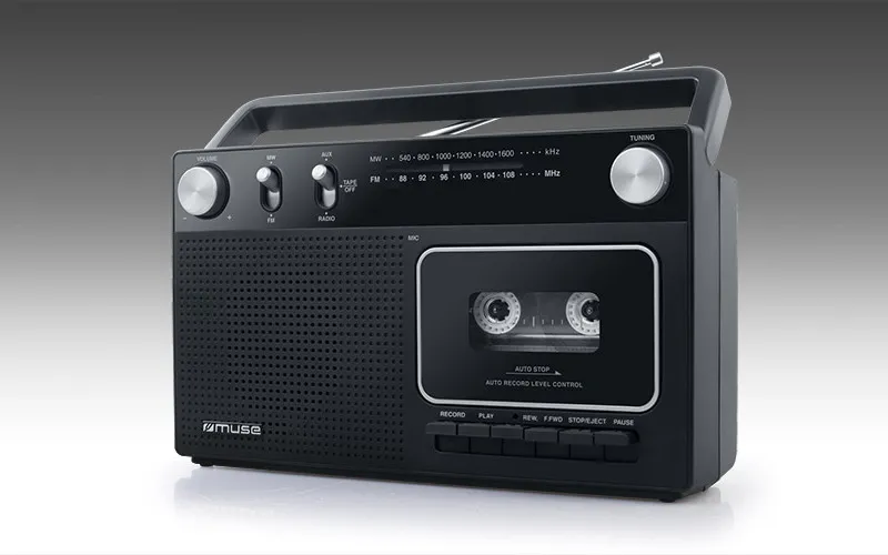 Портативное радио MUSE M-152 RC, Чёрный