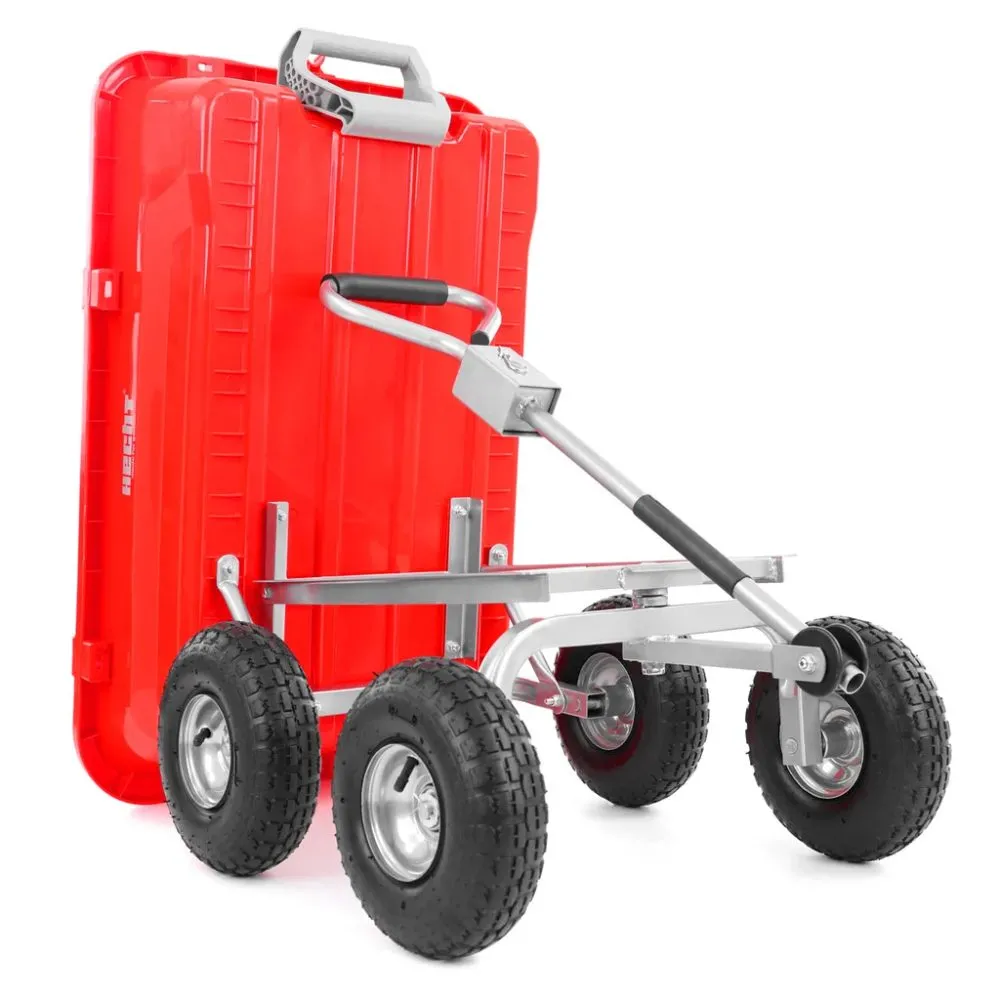 Садовая тачка с пластиковым кузовом 85 л HECHT 52150