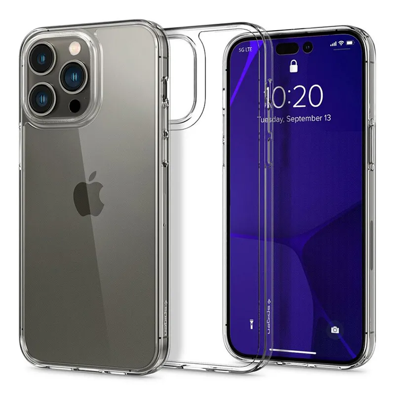 Чехол Spigen iPhone 14 Pro, Airskin Hybrid, Прозрачный