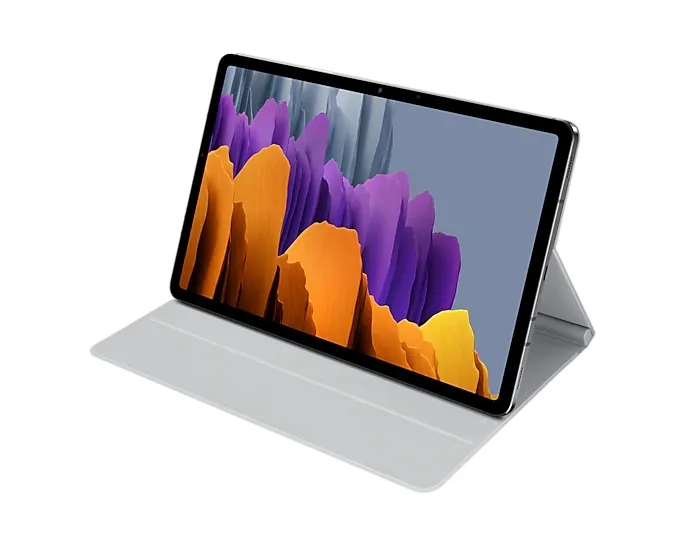 Husă pentru tabletă Samsung Tab S7 Book Cover, 11", Poliuretan, Gri deschis
