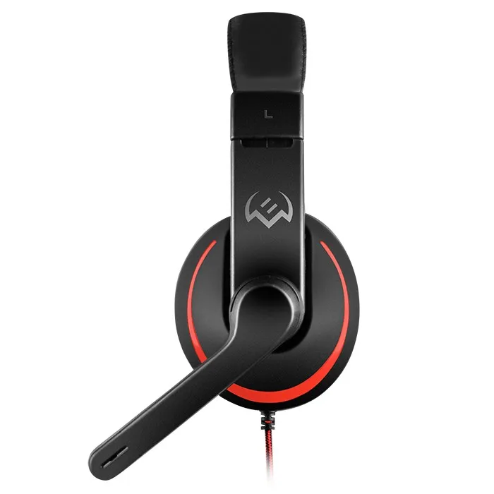 Gaming Headset SVEN AP-G007MV, 40mm drivers, 20-20000Hz, 32 Ohm, 108dB, 210g., 3.5mm, Black/Red