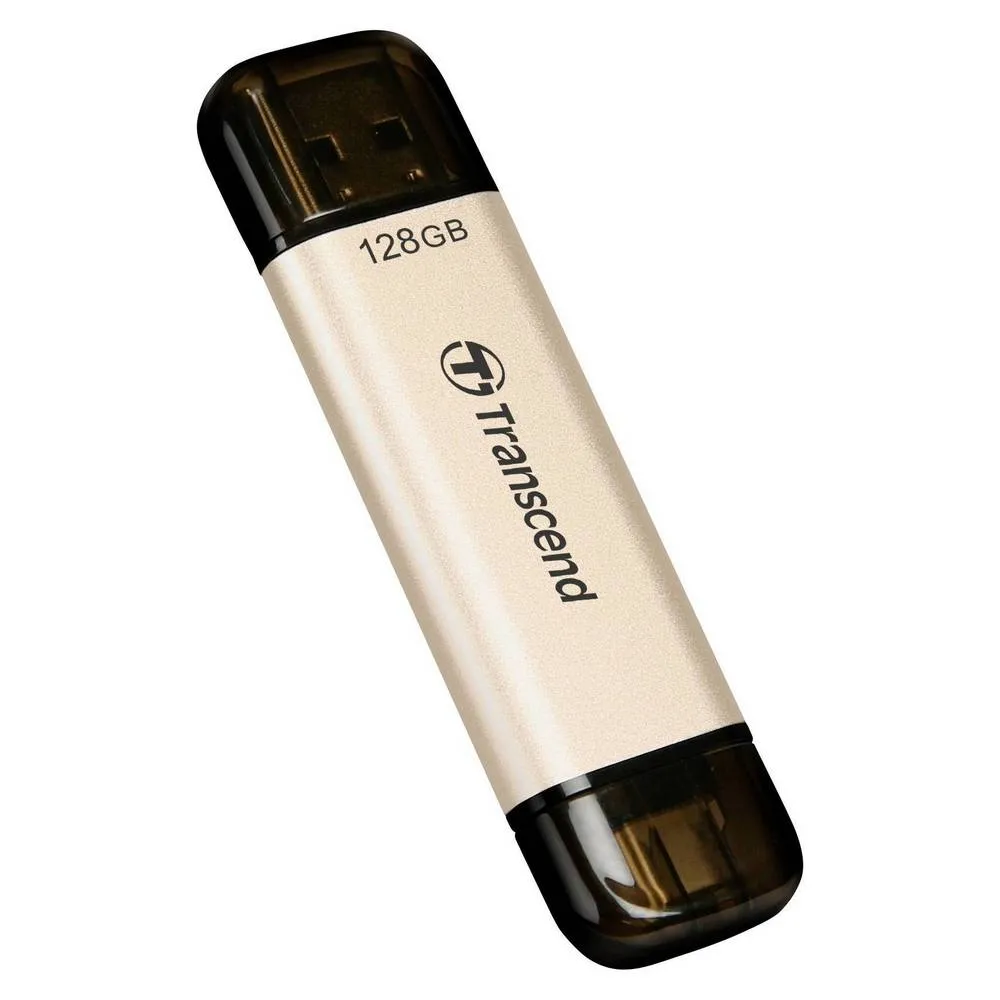USB Flash накопитель Transcend JetFlash 930C, 128Гб, Золотистый