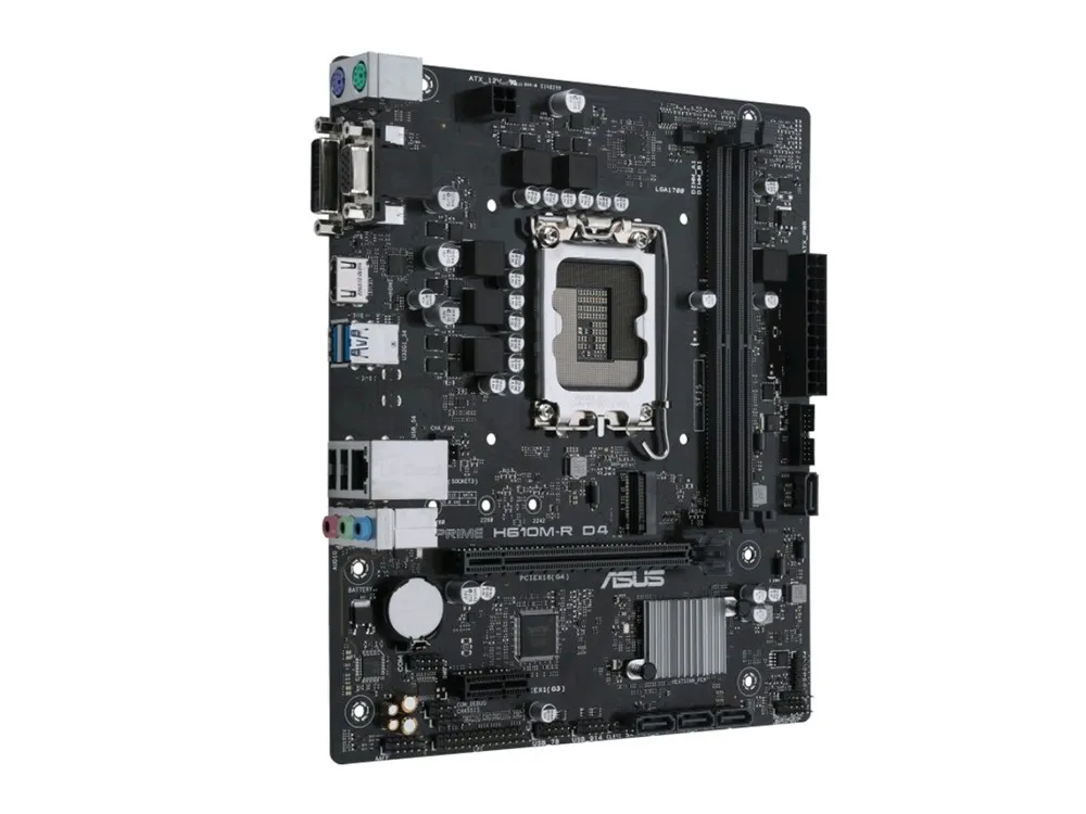Placă de bază ASUS PRIME H610M-R D4-SI, LGA1700, Intel H610, Micro-ATX