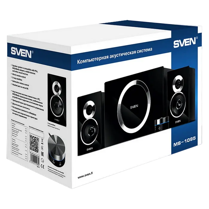 Boxe pentru calculator 2.1 SVEN MS-1095, Negru