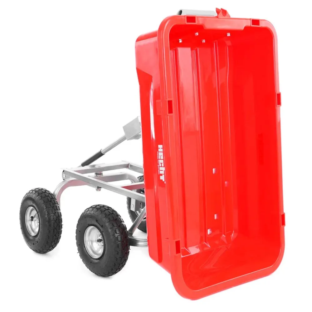 Садовая тачка с пластиковым кузовом 85 л HECHT 52150