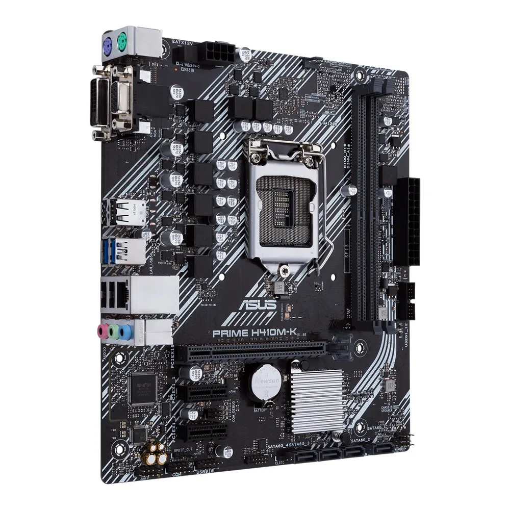 Материнская плата ASUS PRIME H410M-K, LGA1200, Intel H410, Micro-ATX