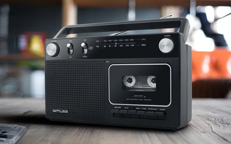 Портативное радио MUSE M-152 RC, Чёрный