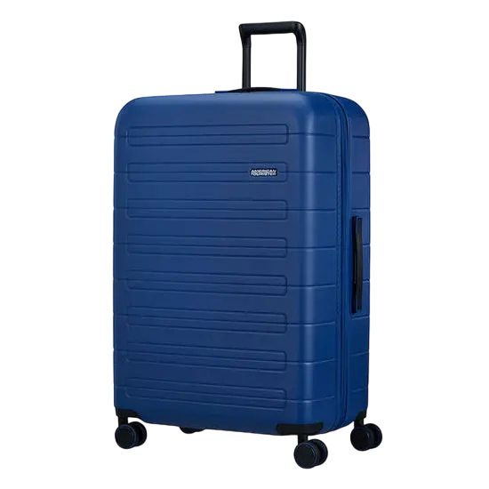 Valiza American Turister NOVASTREAM pe 4 roti 77/28 TSA EXP albastru inchis