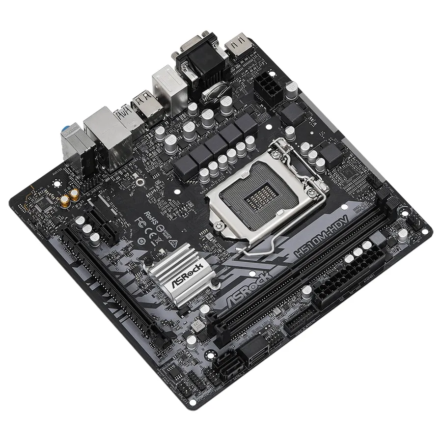 Материнская плата ASRock H510M-HDV, LGA1200, Intel H510, Micro-ATX
