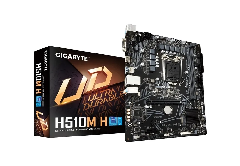 Материнская плата Gigabyte H510M H, LGA1200, Intel H510, Micro-ATX