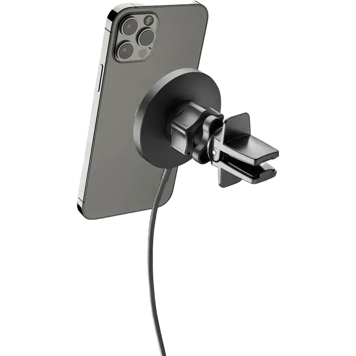 Автомобильное зарядное устройство Cellularline Touch Air Mag, 7.5 Вт, Чёрный