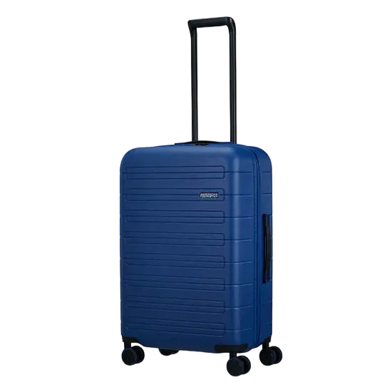 Valiza American Turister NOVASTREAM pe 4 roti 67/24 TSA EXP albastru inchis