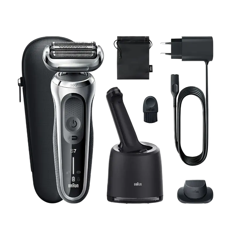 Электробритва мужская Braun 71-S7200cc, Серебристый