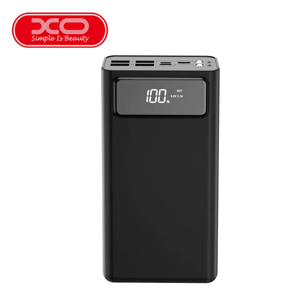 Power Bank XO 50000 mAh with digital display, PR125 Black (3input 4 output)