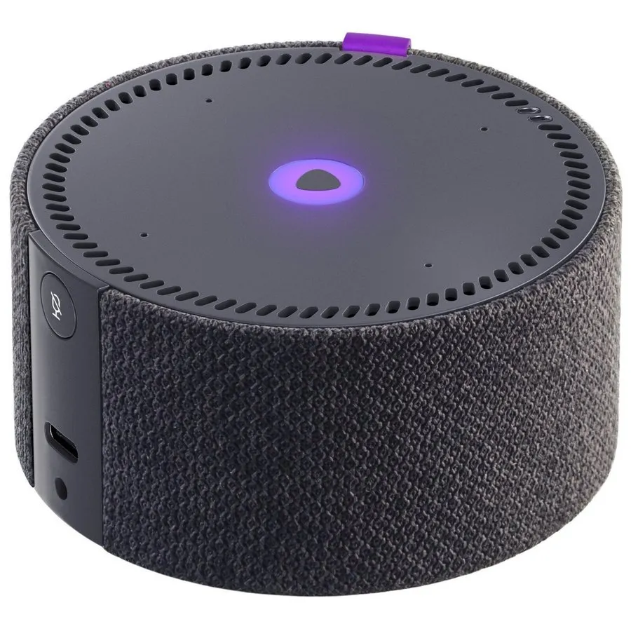 Умная колонка Yandex YNDX-0020, Чёрный ¶с часами