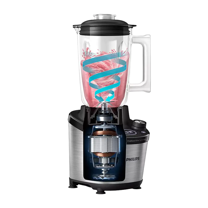 Blender staționar Philips Серия 7000 HR3760/10, Argintiu | Negru
