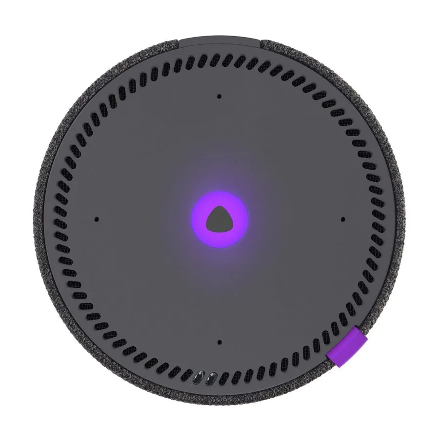 Умная колонка Yandex YNDX-0020, Чёрный ¶с часами