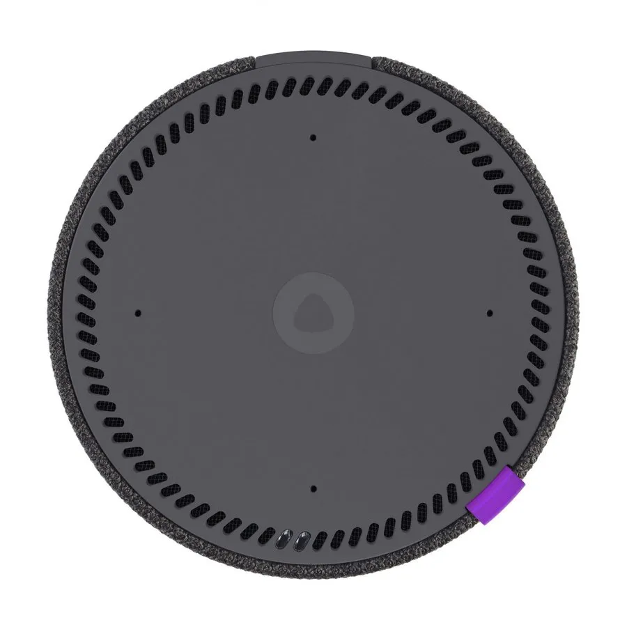 Умная колонка Yandex YNDX-0020, Чёрный ¶с часами