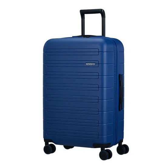 Valiza American Turister NOVASTREAM pe 4 roti 67/24 TSA EXP albastru inchis