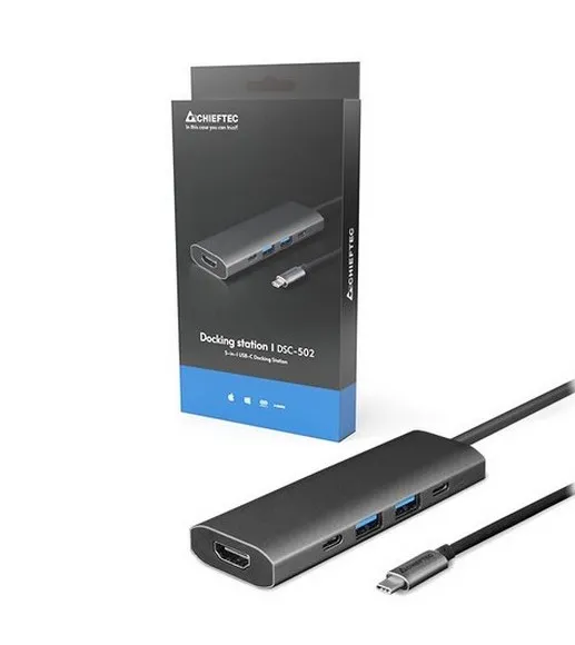 Stație Docking Chieftec DSC-502, Gri