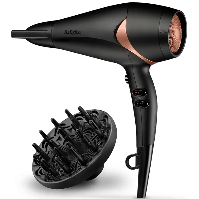 Фен BaByliss Bronze Shimmer D566E, 2200 Вт, Чёрный