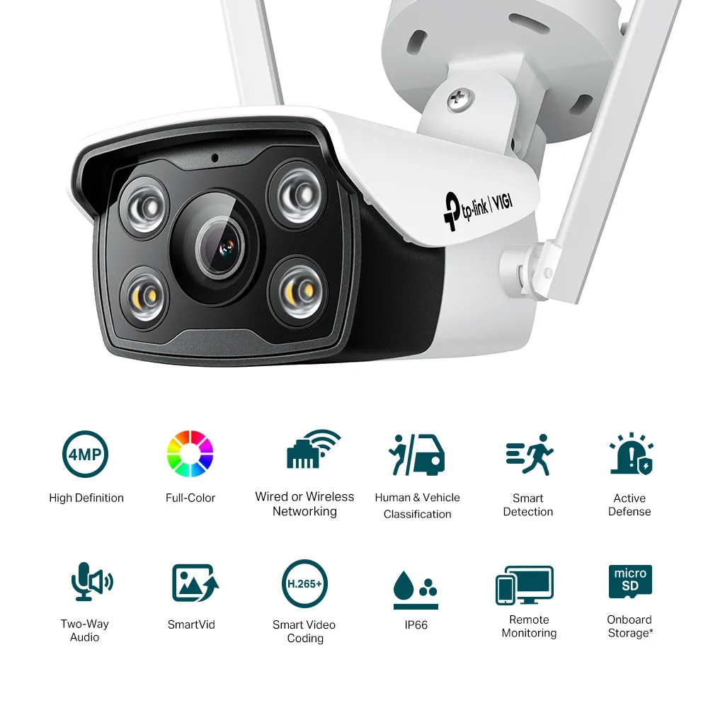 Camera de supraveghere IP TP-LINK VIGI C340-W (4mm), Alb