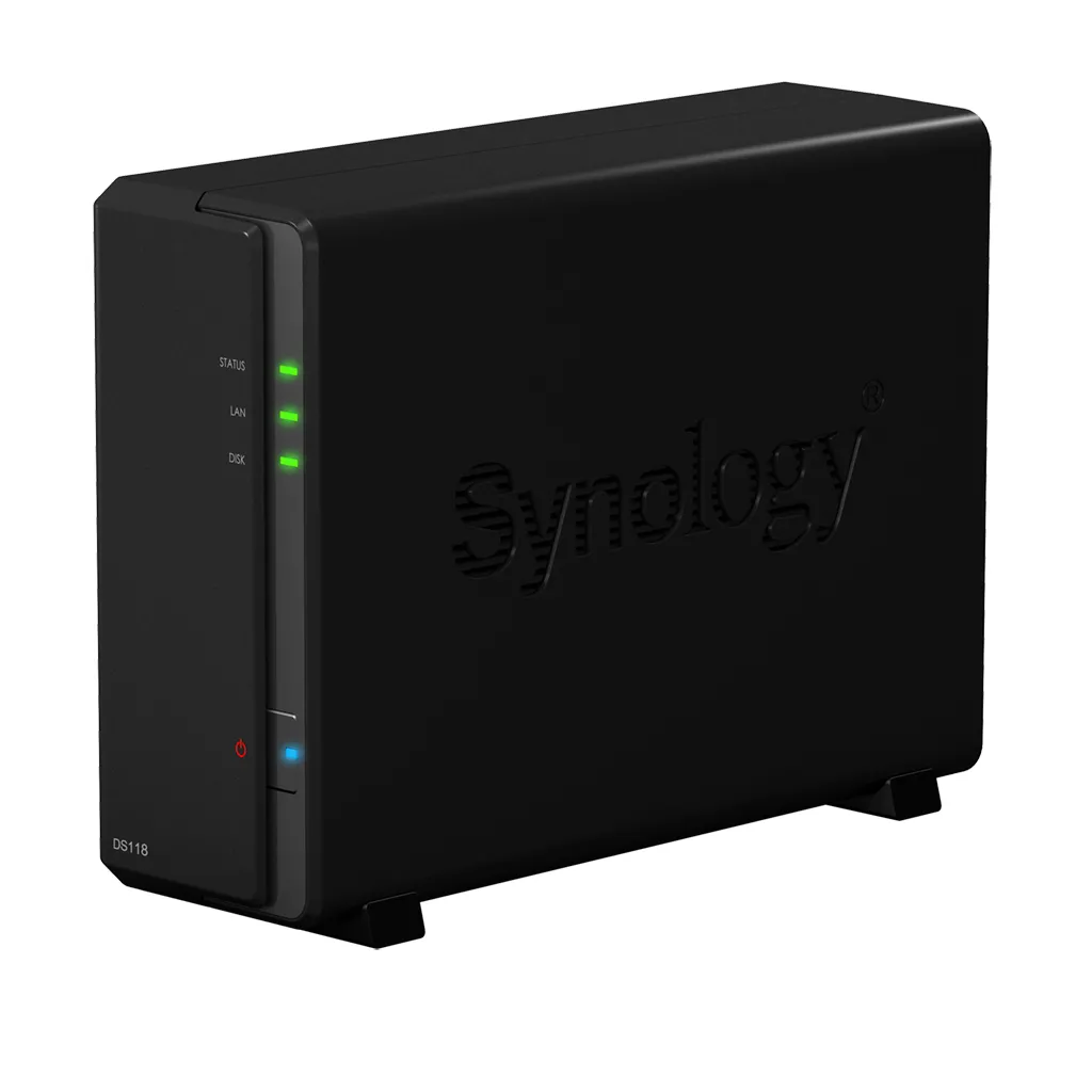 Сетевое хранилище SYNOLOGY DS118, Чёрный