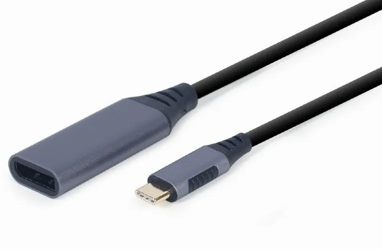 Adaptor USB APC Electronic A-USB3C-DPF-01, USB Type-C - DisplayPort (M), 0,15m, Gri