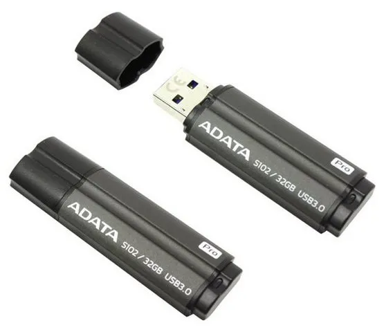 USB Flash накопитель ADATA S102 Pro, 32Гб, Серый