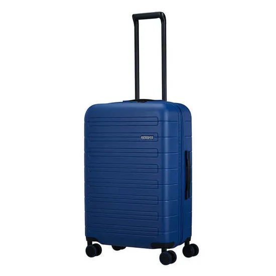 Valiza American Turister NOVASTREAM pe 4 roti 67/24 TSA EXP albastru inchis
