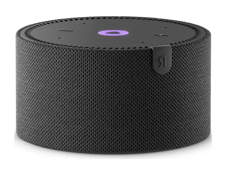 Умная колонка Yandex YNDX-0020, Чёрный ¶с часами