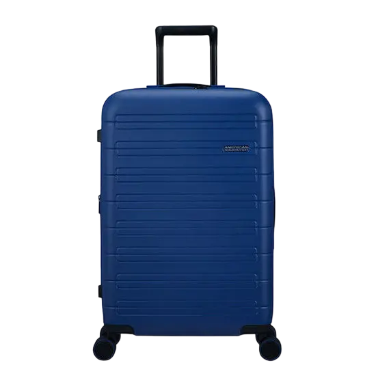 Valiza American Turister NOVASTREAM pe 4 roti 67/24 TSA EXP albastru inchis