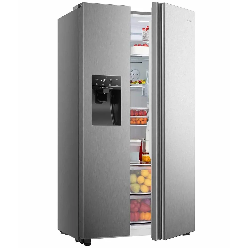 Frigider Hisense RS650N4AC2, Oțel inoxidabil