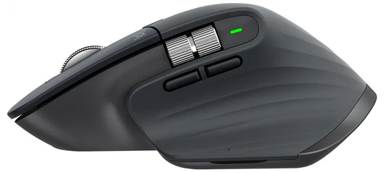 Wireless Mouse Logitech MX Master 3, Optical, 200-4000 dpi, 7 buttons, Bluetooth+2.4GHz, Graphite