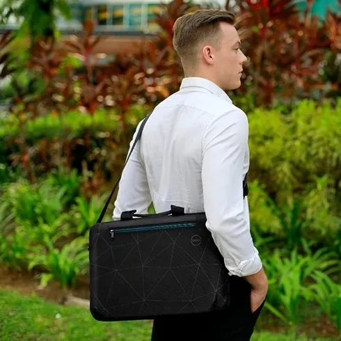 Geantă pentru Laptop DELL Essential Briefcase, 15", Poliester, Negru