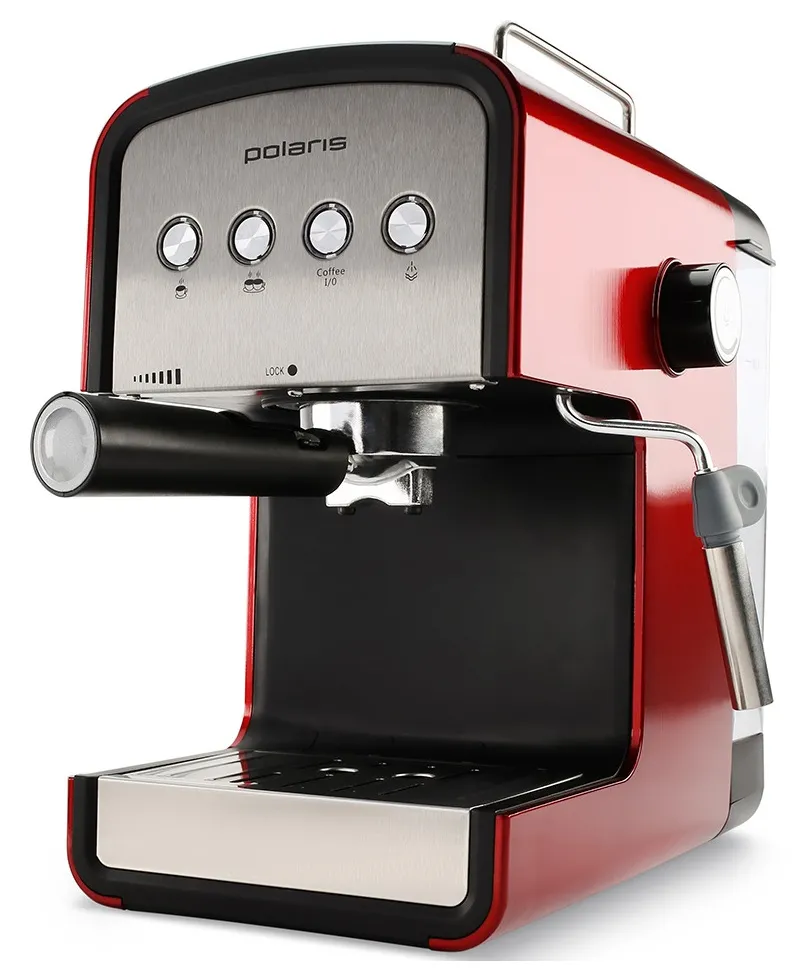 Espressor manual Polaris PCM1516E, 850W, Roșu