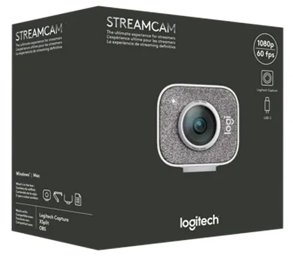 Веб-камера Logitech StreamCam, Full-HD 1080P, Белый