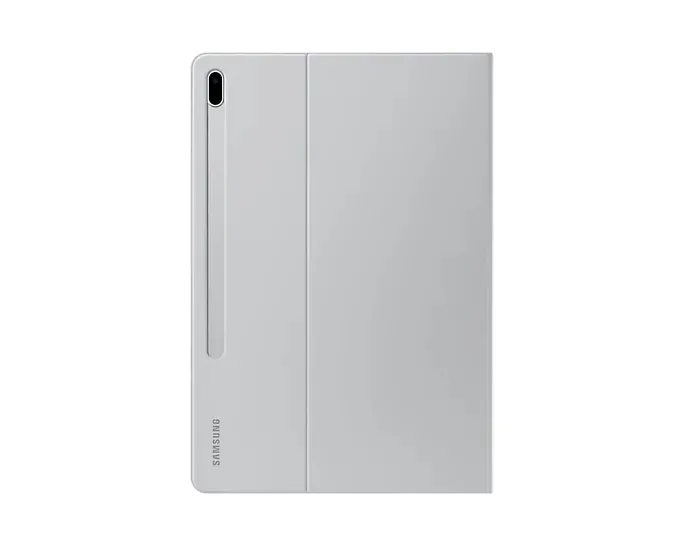 Husă pentru tabletă Samsung Tab S7+ / S7 FE Book Cover, 12,4", Poliuretan, Gri deschis