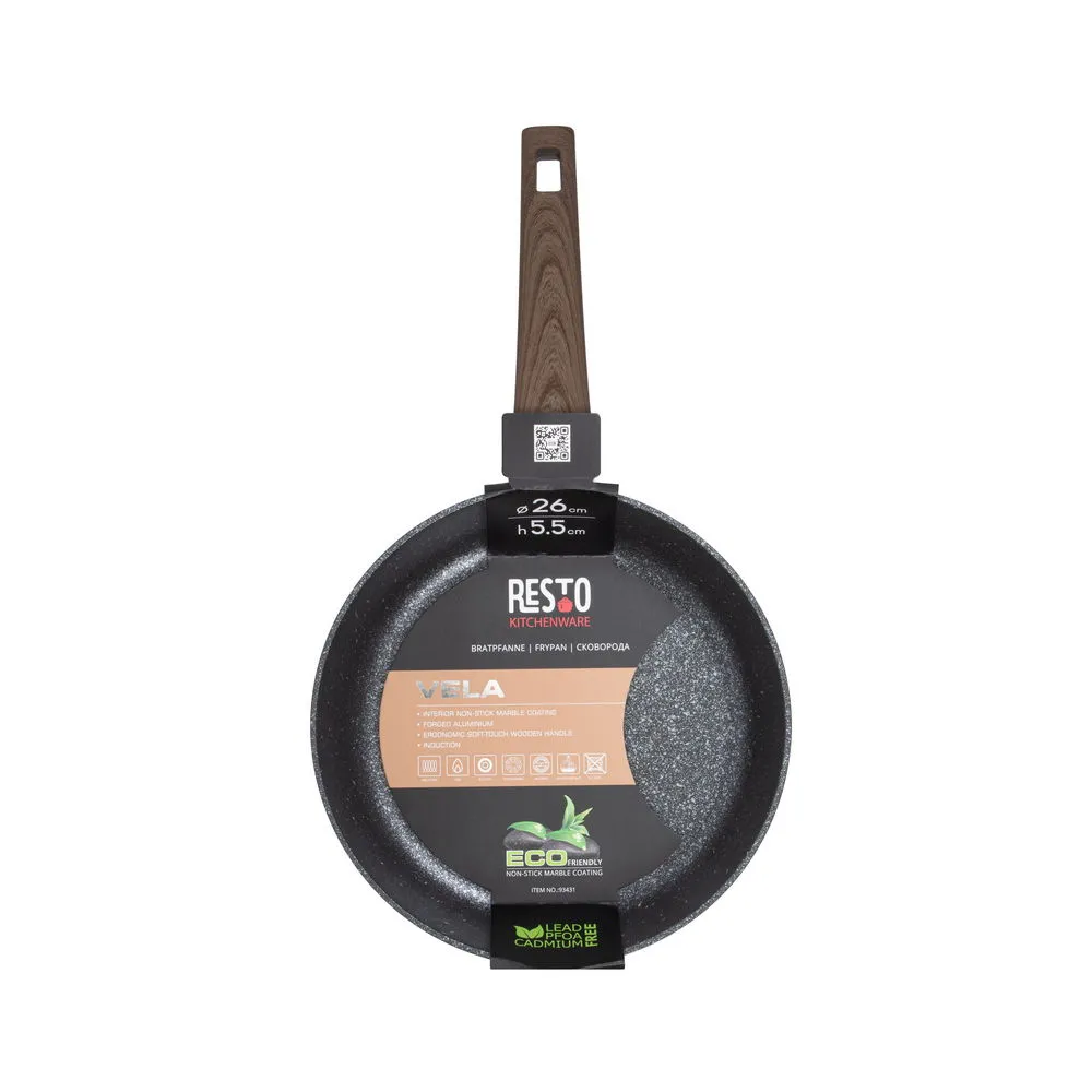 Сковорода RESTO 93431, 26см, Коричневый