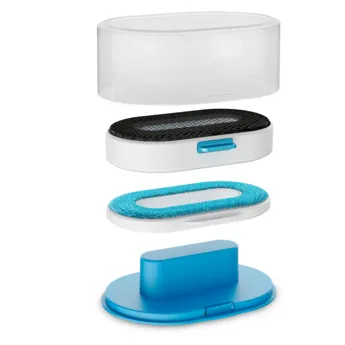 Aparat de călcat vertical cu aburi Tefal DT9530E1, Alb Albastru