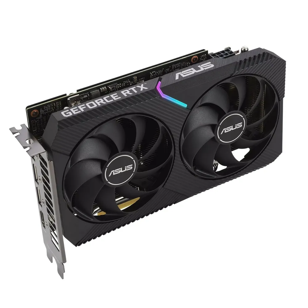 Видеокарта ASUS DUAL-RTX3060-O12G-V2, 12ГБ GDDR6 192бит
