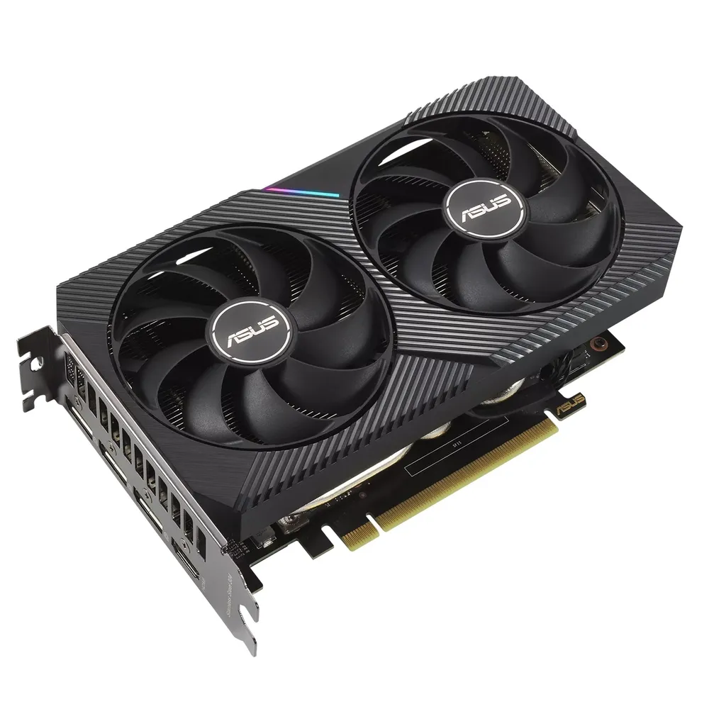 Видеокарта ASUS DUAL-RTX3060-O12G-V2, 12ГБ GDDR6 192бит