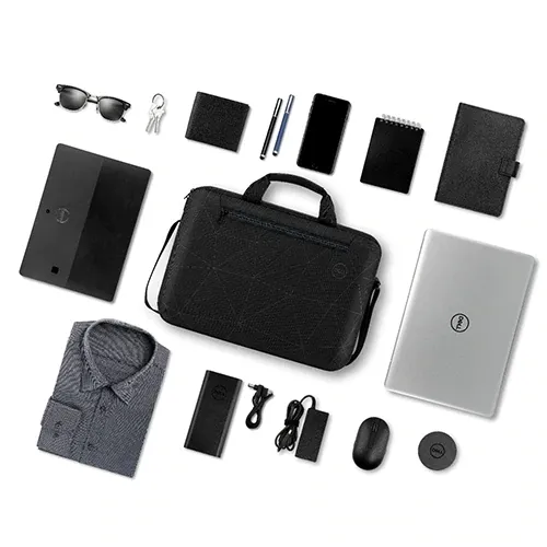 Geantă pentru Laptop DELL Essential Briefcase, 15", Poliester, Negru