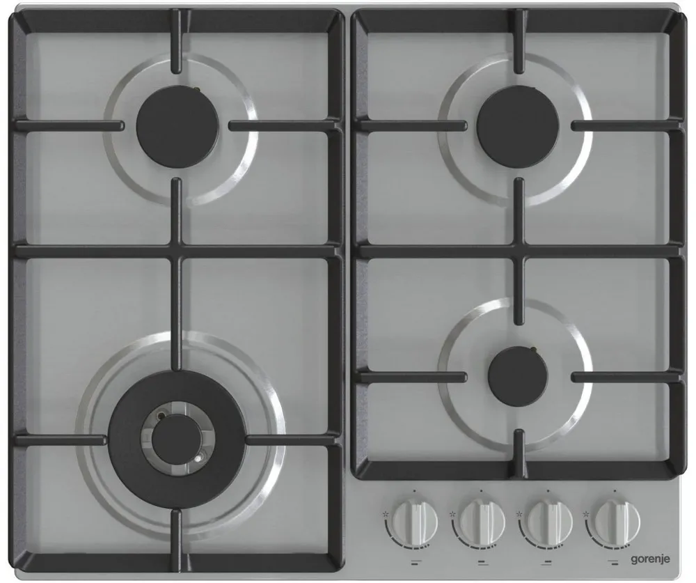 Plită pe gaz Gorenje GW 641 EX, Oțel inoxidabil