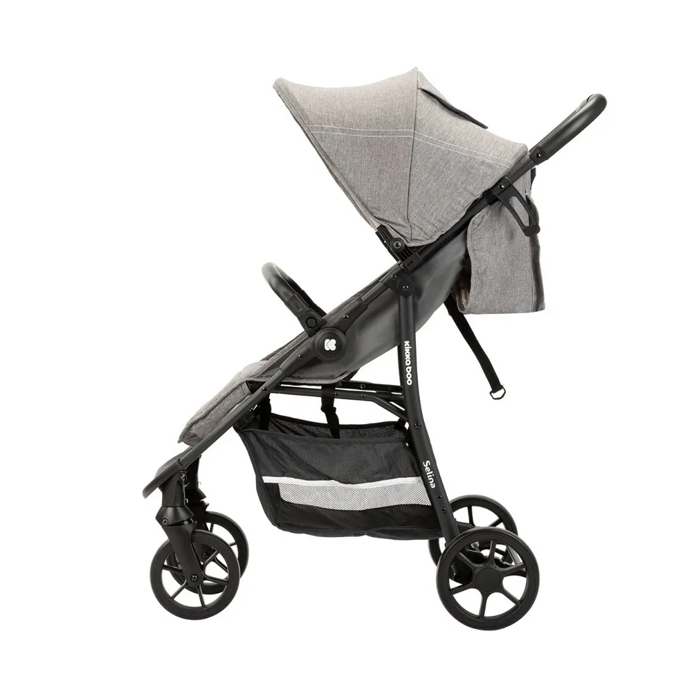 Stroller Kikka Boo 3 in 1 Selina, Light Grey