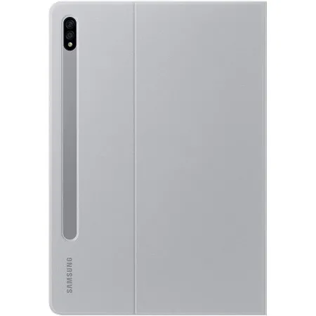 Husă pentru tabletă Samsung Tab S7+ / S7 FE Book Cover, 12,4", Poliuretan, Gri deschis