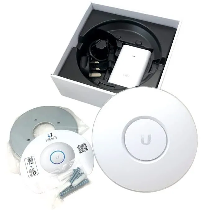 Беспроводная точка доступа Ubiquiti nanoHD, 300 Мбит/с, 1733 Мбит/с, Белый