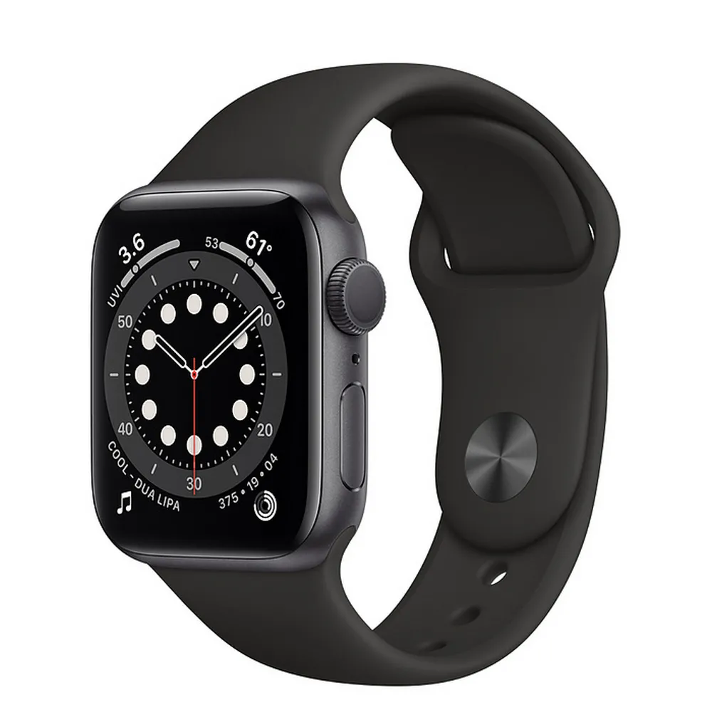 Ceas inteligent Apple Watch SE MYDP2, 40mm, Carcasă Space Gray din aluminiu cu bandă sport Neagră