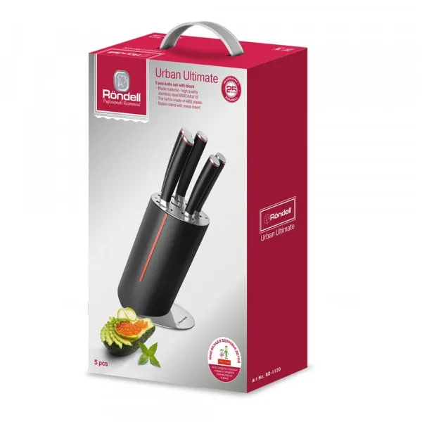 Набор ножей Rondell Urban Ultimate, Чёрный